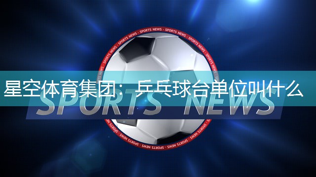 乒乓球台单位叫什么